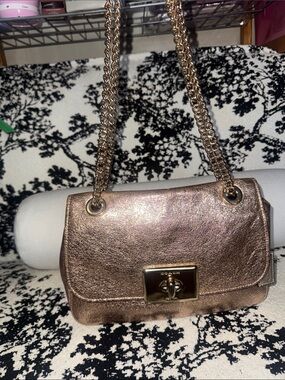 RARE COACH Metallic Rose Gold Cassidy 2018